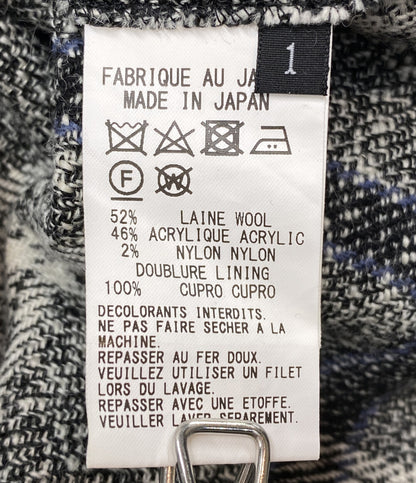 Y's スカート 23aw 杢チェックの巻きスカート YJ-S06-111 レディース SIZE 1 ワイズ