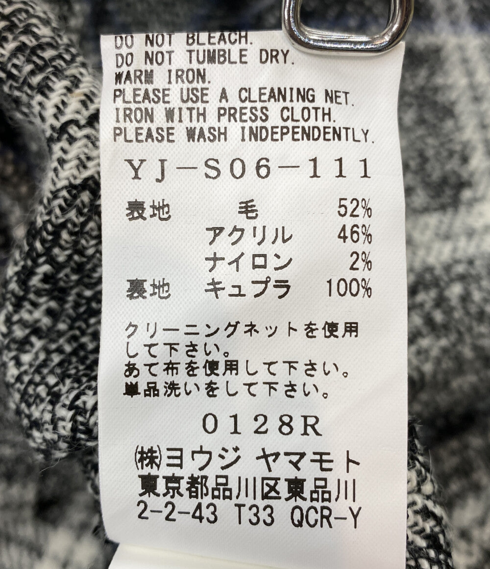 Y's スカート 23aw 杢チェックの巻きスカート YJ-S06-111 レディース SIZE 1 ワイズ