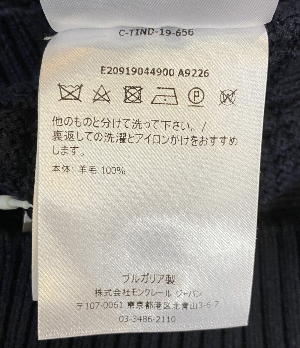 MONCLER ニット ネイビー E20919044900 A9226 メンズ SIZE S モンクレール