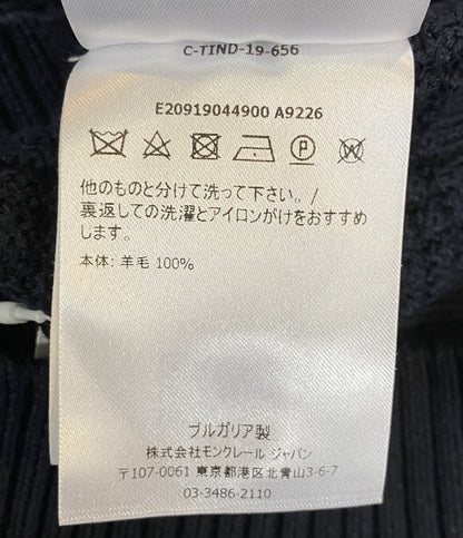 MONCLER ニット ネイビー E20919044900 A9226 メンズ SIZE S モンクレール