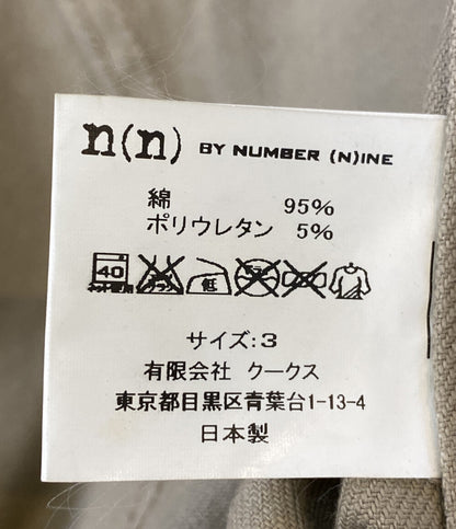 エヌエヌバイナンバーナイン ジャケット コットンライダース 音符 メンズ SIZE 3 n(n)BY NUMBER (N)INE