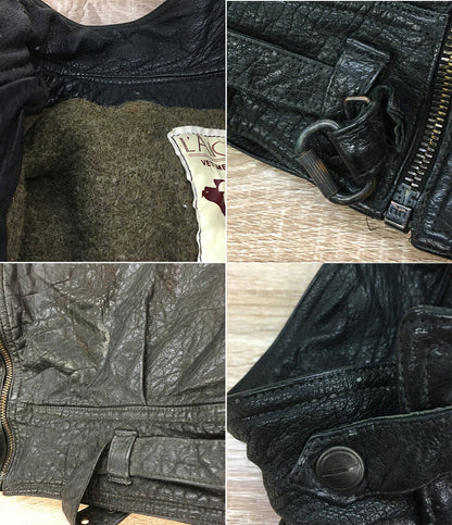 レグロン ライダースジャケット フランス製 ブラック メンズ SIZE S L’AIGLON