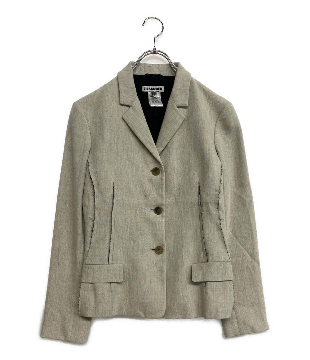 ジルサンダー カットオフデザインジャケット コットン レディース SIZE 38 JIL SANDER