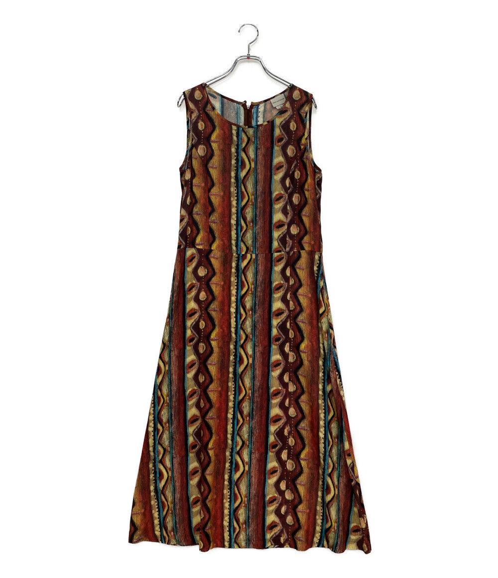 ドリスヴァンノッテン ノースリーブワンピース 総柄 ライカ期 3455-7103 レディース SIZE S DRIES VAN NOTEN