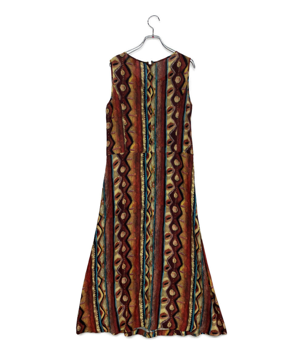 ドリスヴァンノッテン ノースリーブワンピース 総柄 ライカ期 3455-7103 レディース SIZE S DRIES VAN NOTEN