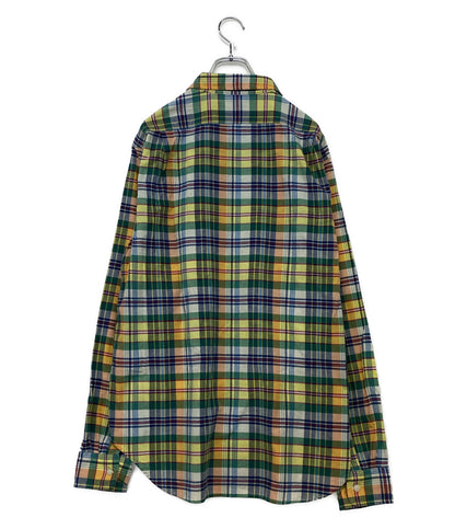 美品 POLO RALPH LAUREN 長袖シャツ インドマドラス クラシック フィット チェック ワークシャツ メンズ SIZE L ポロ・ラルフローレン