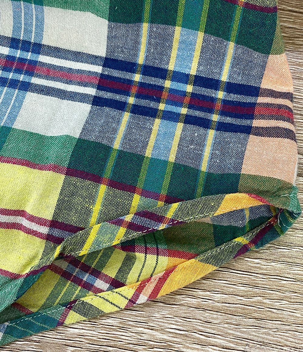 美品 POLO RALPH LAUREN 長袖シャツ インドマドラス クラシック フィット チェック ワークシャツ メンズ SIZE L ポロ・ラルフローレン