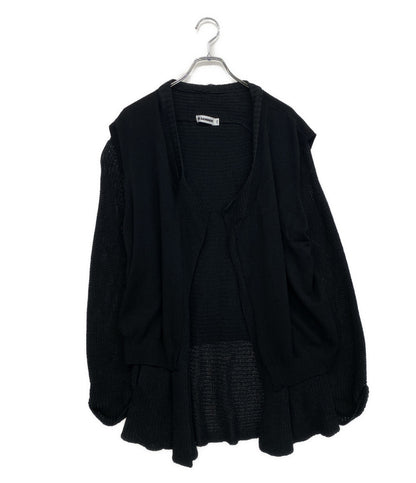 ジルサンダー カーディガン ドッキングニット イタリア製 コットン 306701 WF201820 レディース SIZE - Jil sander