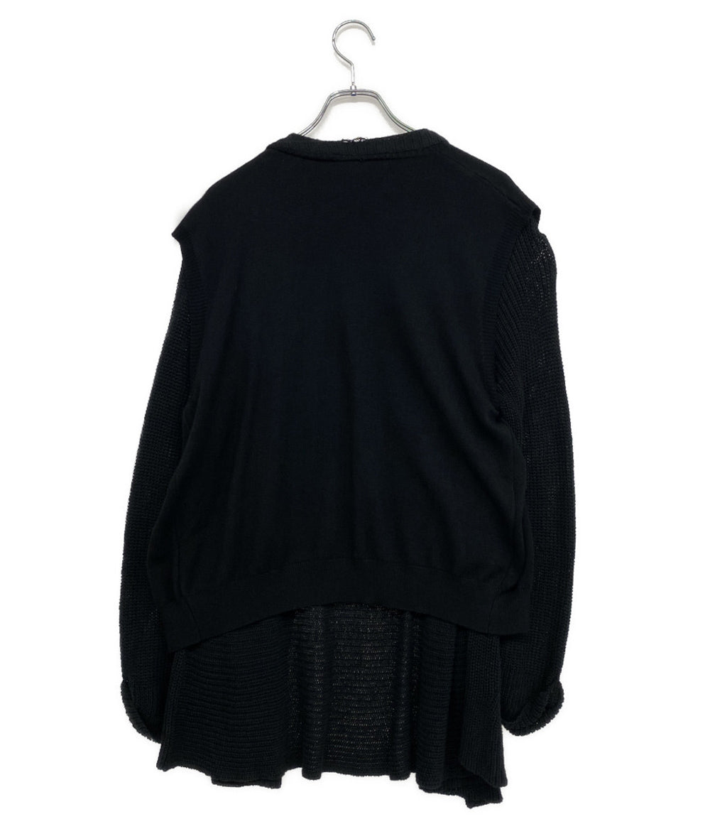 ジルサンダー カーディガン ドッキングニット イタリア製 コットン 306701 WF201820 レディース SIZE - Jil sander