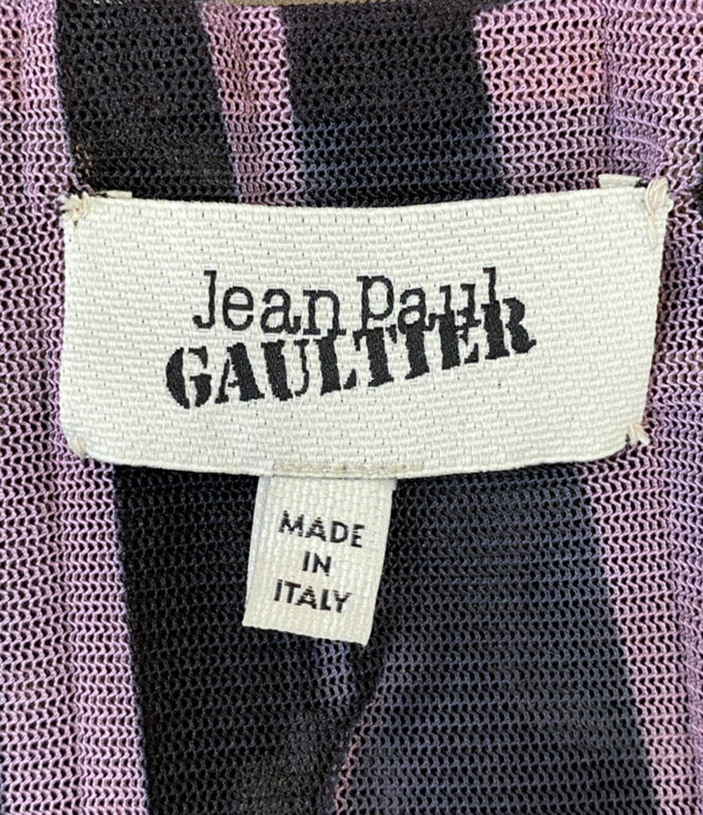 ジャンポール・ゴルチェ 美品 ノースリーブブラウス パワーネット GPC705A FLOWER レディース SIZE 38 Jean Paul GAULTIER