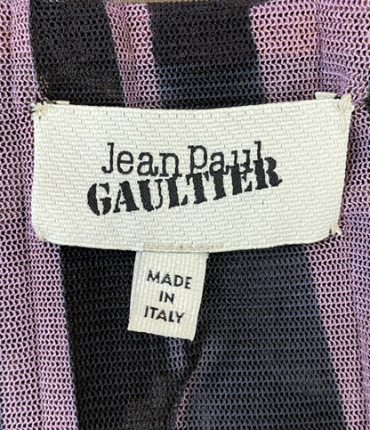 ジャンポール・ゴルチェ 美品 ノースリーブブラウス パワーネット GPC705A FLOWER レディース SIZE 38 Jean Paul GAULTIER