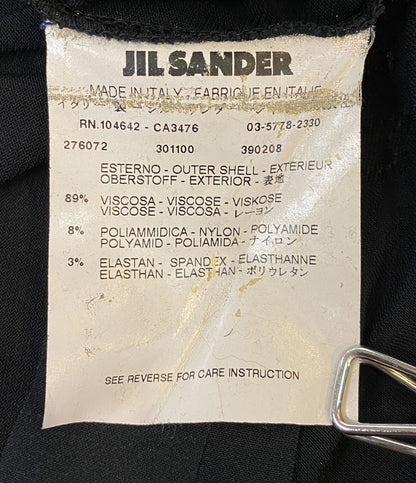ジルサンダー ノースリーブワンピース アシンメトリー ブラック レディース SIZE - JIL SANDER