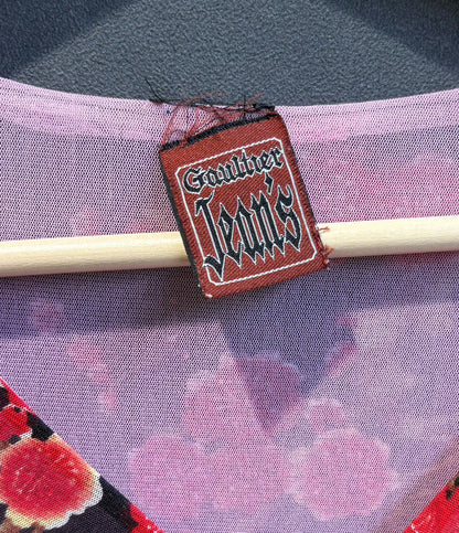 ジャンポール・ゴルチェ ブラウス Gaultier Jeans パワーネット 花柄 レディース SIZE B79 T156 Jean Paul GAULTIER