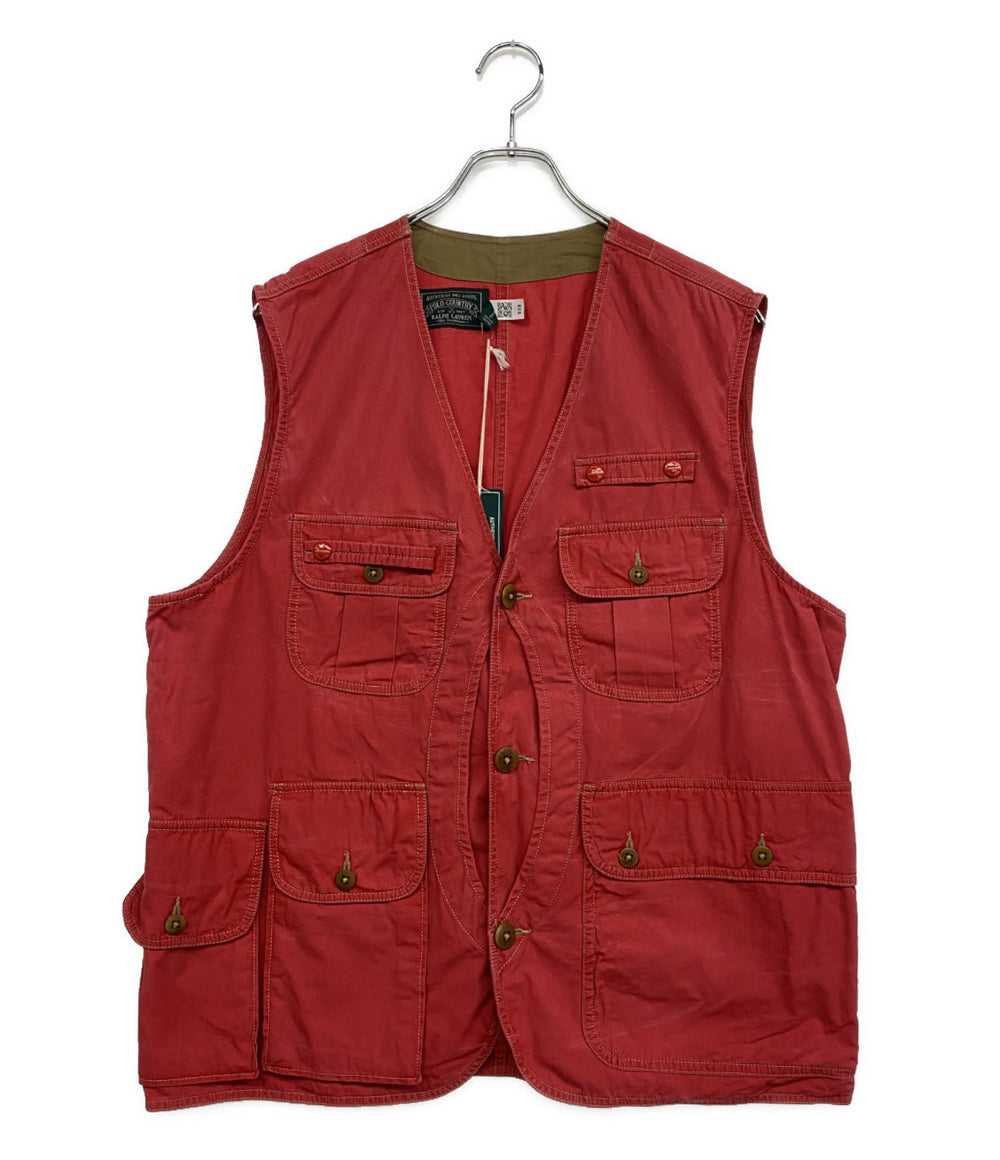 ポロカントリー ラルフローレン ベスト ハンティング RED メンズ SIZE L POLO COUNTRY RALPH LAUREN