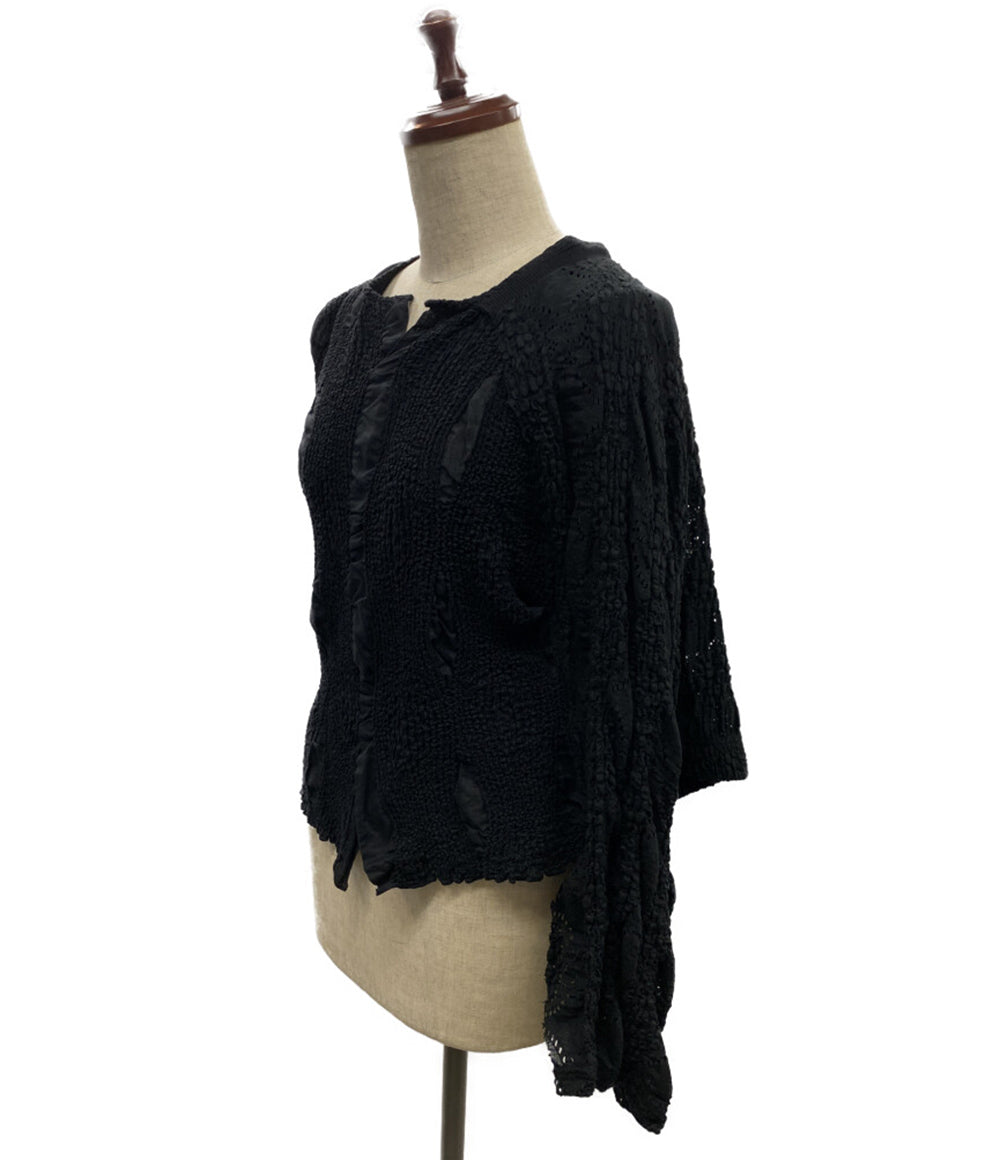 ジルサンダー 変形カットソー ブラック ギャザー 2013 レディース SIZE M Jil sander