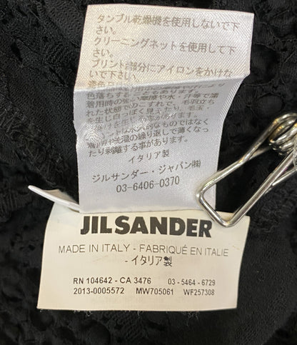 ジルサンダー 変形カットソー ブラック ギャザー 2013 レディース SIZE M Jil sander