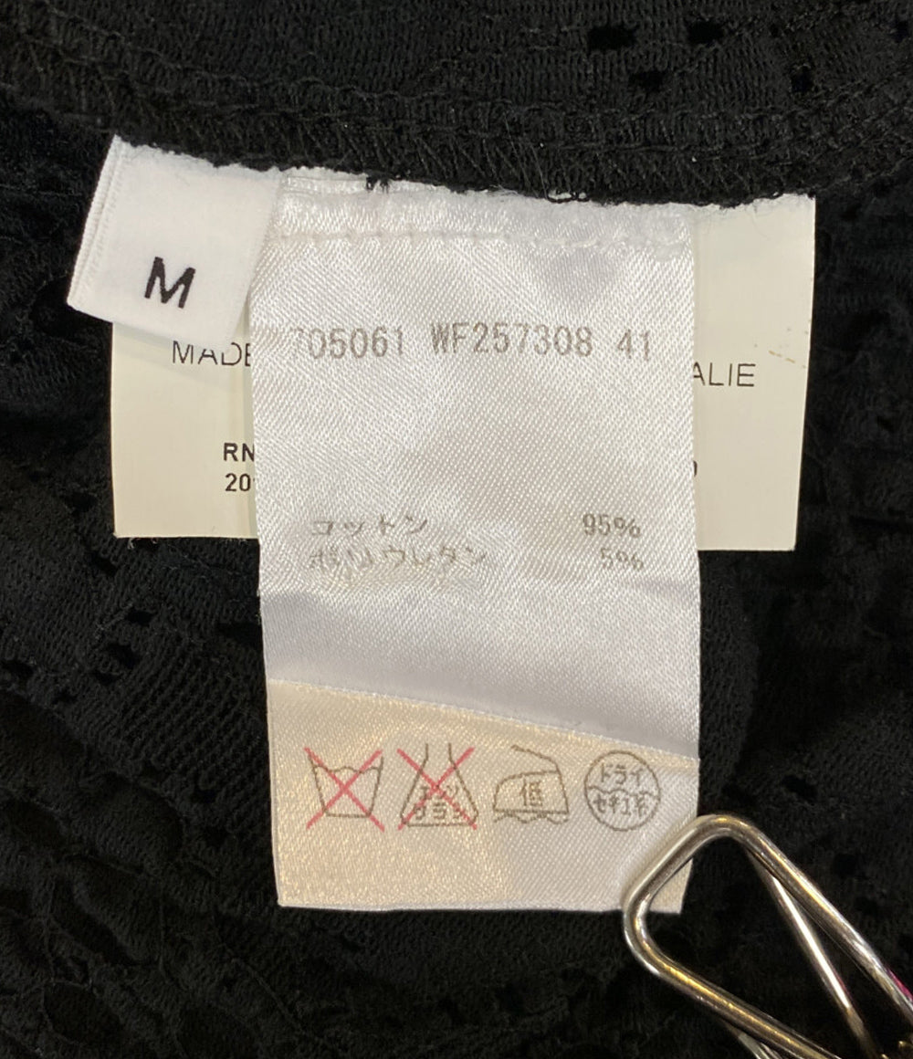 ジルサンダー 変形カットソー ブラック ギャザー 2013 レディース SIZE M Jil sander