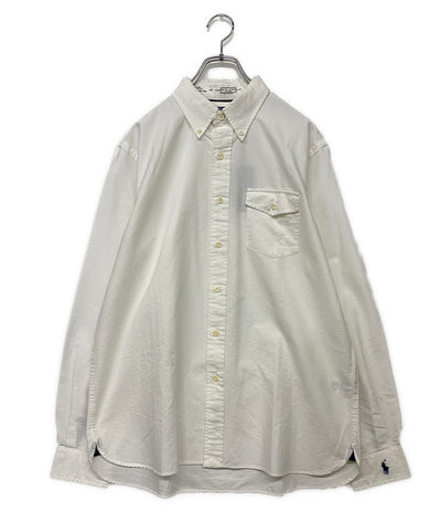 美品 POLO RALPH LAUREN 長袖シャツ BD オックスフォード ワンポケ 袖ポニー メンズ SIZE L ポロ・ラルフローレン