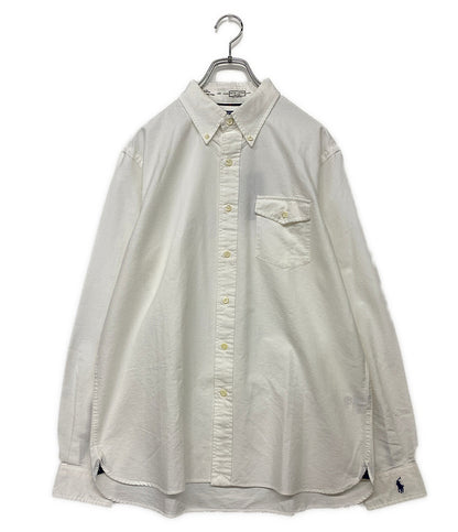 美品 POLO RALPH LAUREN 長袖シャツ BD オックスフォード ワンポケ 袖ポニー メンズ SIZE L ポロ・ラルフローレン