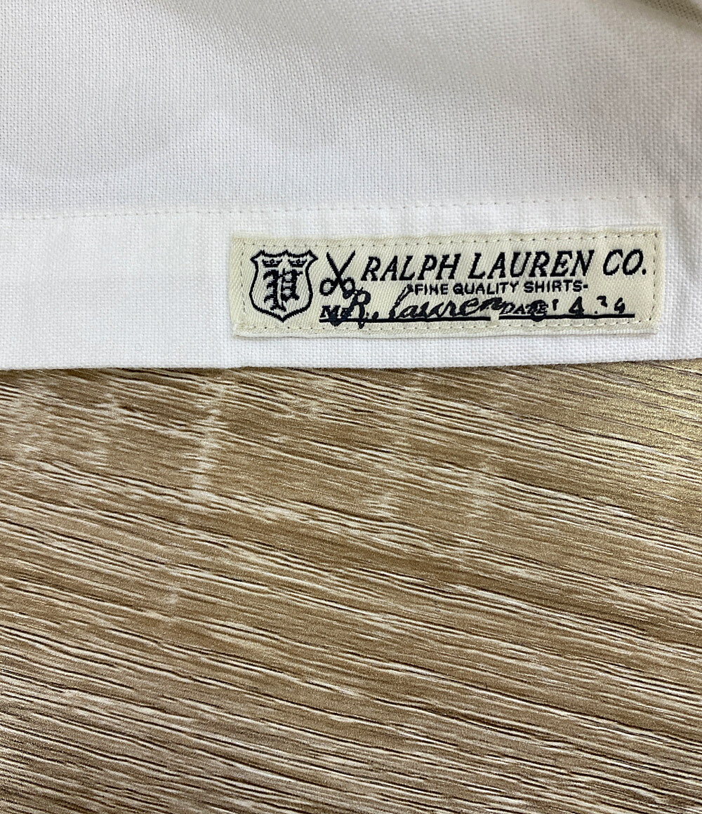 美品 POLO RALPH LAUREN 長袖シャツ BD オックスフォード ワンポケ 袖ポニー メンズ SIZE L ポロ・ラルフローレン