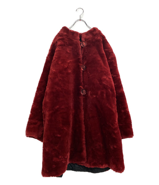 ジャンポールゴルチエファム コート フェイクファー 裏地キルティング