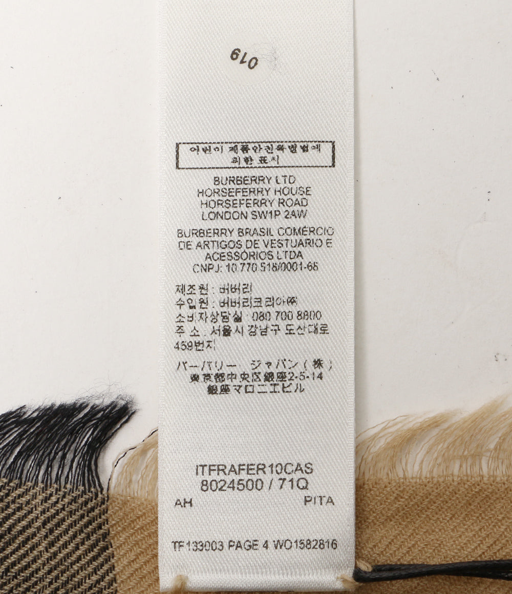 バーバリー ストール ノバチェック 8024500 レディース BURBERRY