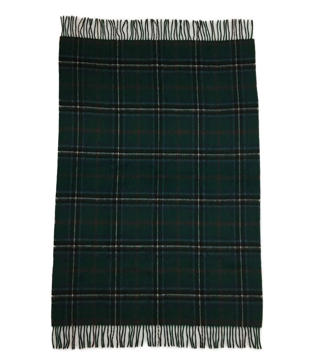 LOCHCARRON ロキャロン マフラー カシミア チェック グリーン レディース