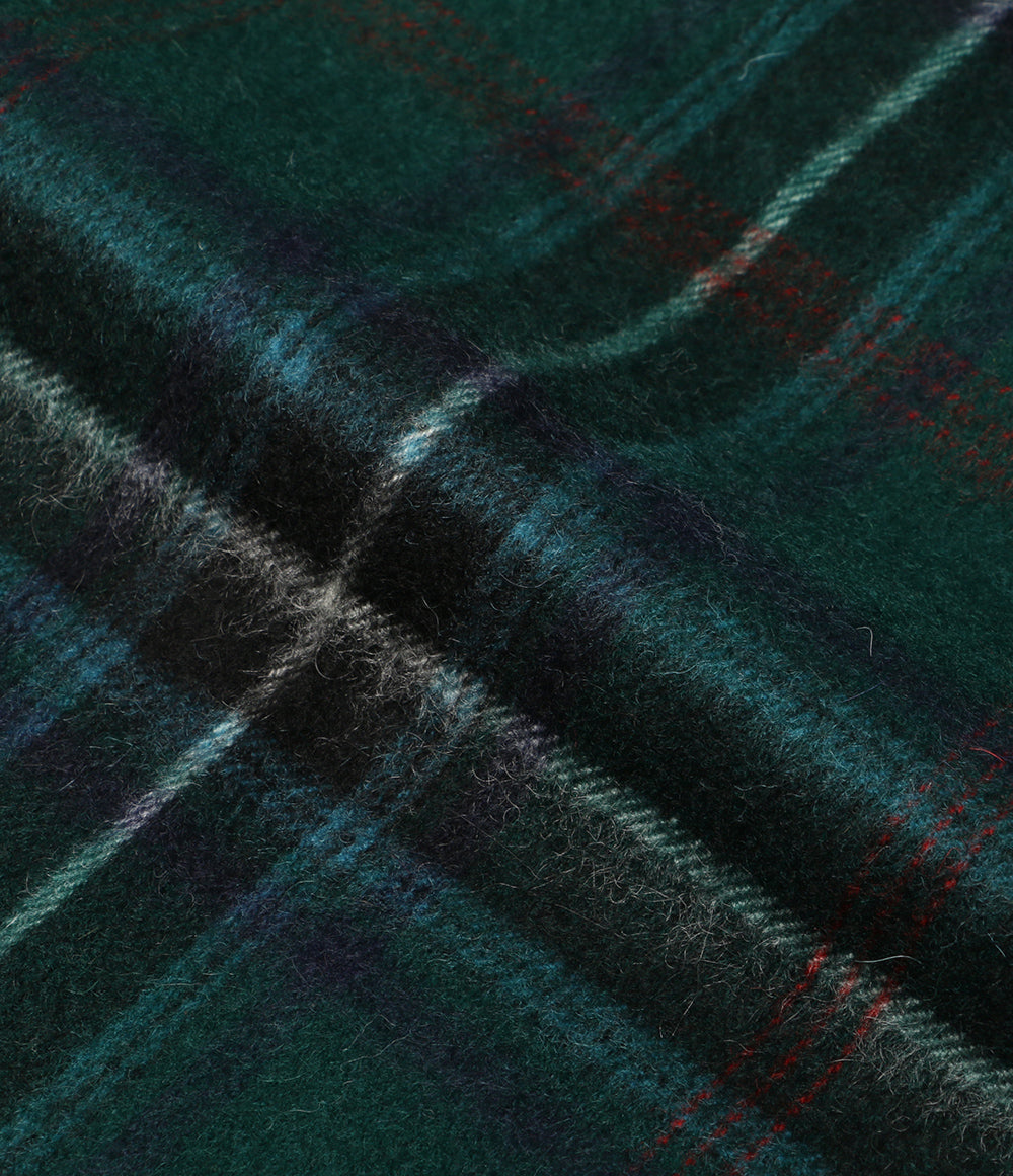 LOCHCARRON ロキャロン マフラー カシミア チェック グリーン レディース