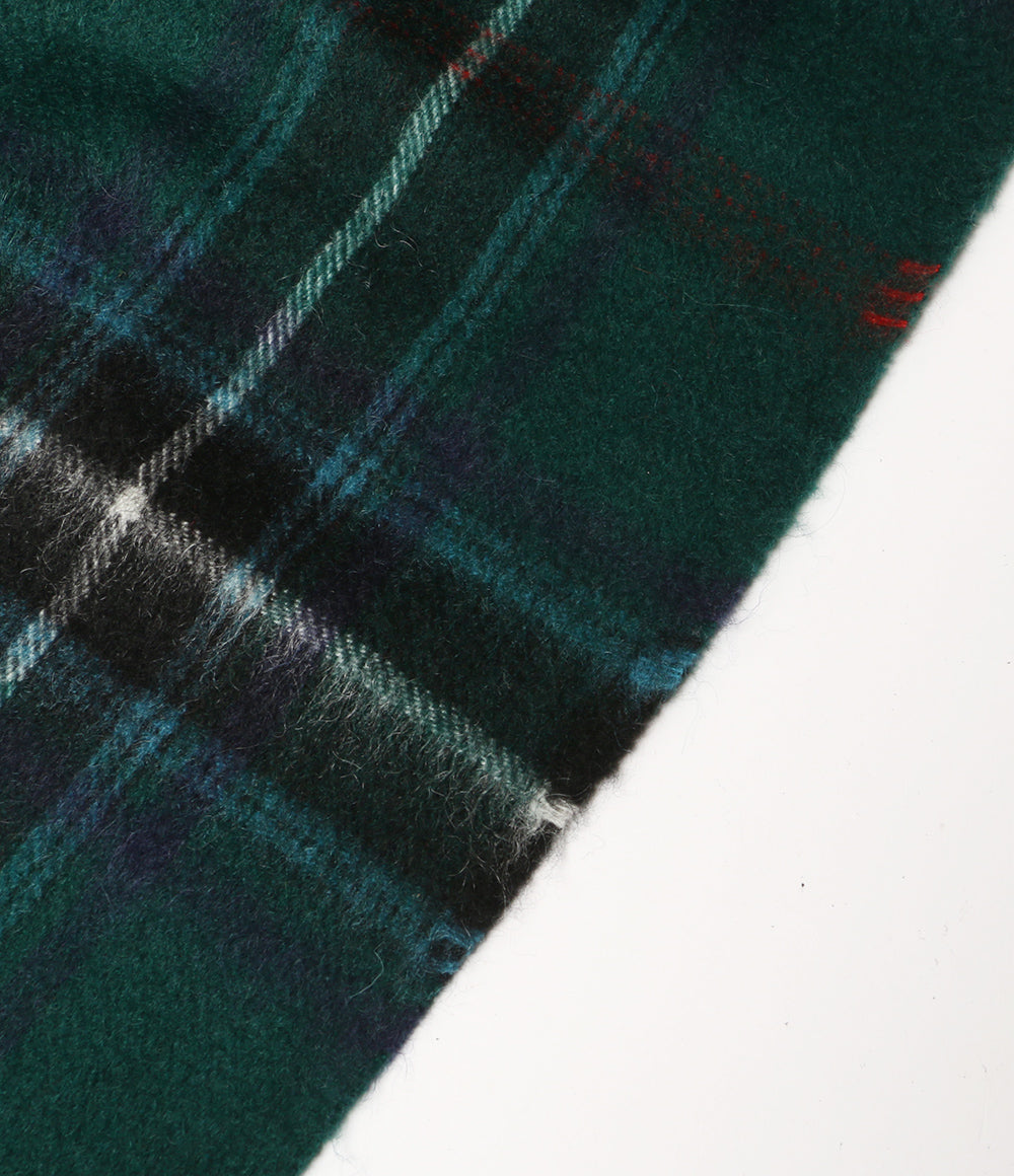 LOCHCARRON ロキャロン マフラー カシミア チェック グリーン レディース