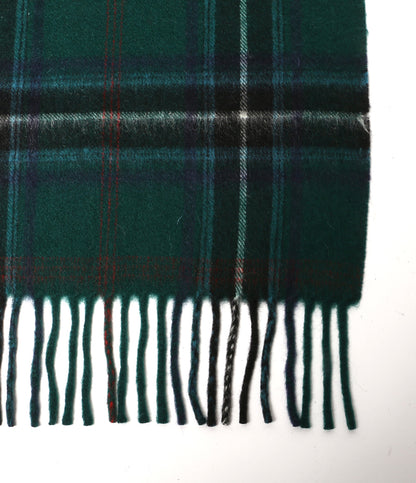 LOCHCARRON ロキャロン マフラー カシミア チェック グリーン レディース