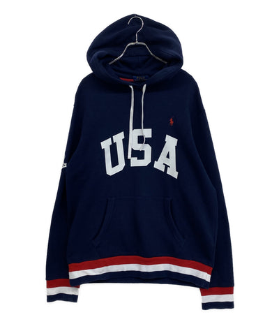POLO RALPH LAUREN パーカー フーディー USAプリント メンズ SIZE L ポロ・ラルフローレン