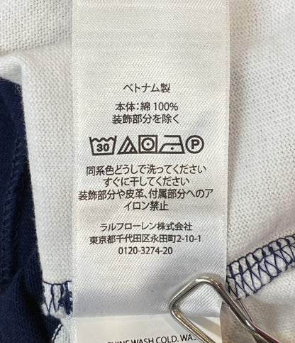 POLO RALPH LAUREN ラガーシャツ 長袖 エンブレムロゴ ボーダー メンズ SIZE L ポロ・ラルフローレン
