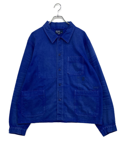 ポロ・ラルフローレン 美品 ジャケット ツイル ユーティリティ ブルー メンズ SIZE L POLO RALPH LAUREN