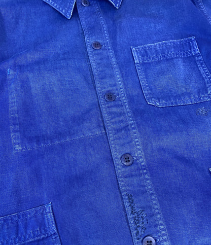 ポロ・ラルフローレン 美品 ジャケット ツイル ユーティリティ ブルー メンズ SIZE L POLO RALPH LAUREN