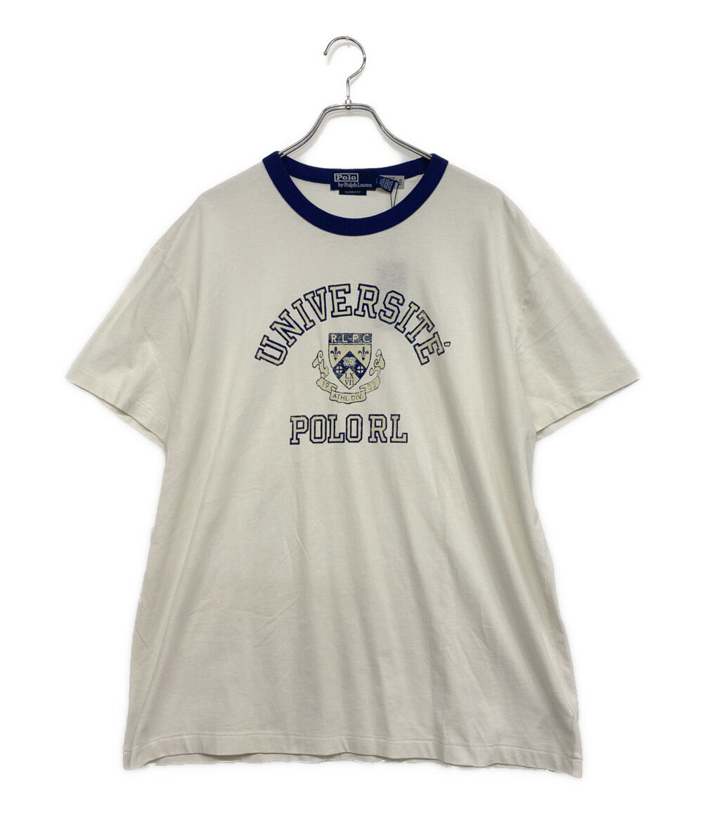 POLO RALPH LAUREN 半袖Ｔシャツ RINGER SHORT SLEEVE ナチュラル メンズ SIZE L ポロ・ラルフローレン
