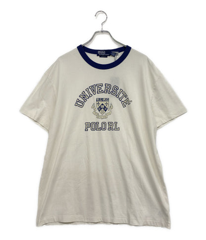 POLO RALPH LAUREN 半袖Ｔシャツ RINGER SHORT SLEEVE ナチュラル メンズ SIZE L ポロ・ラルフローレン