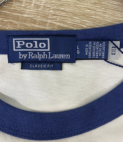 POLO RALPH LAUREN 半袖Ｔシャツ RINGER SHORT SLEEVE ナチュラル メンズ SIZE L ポロ・ラルフローレン