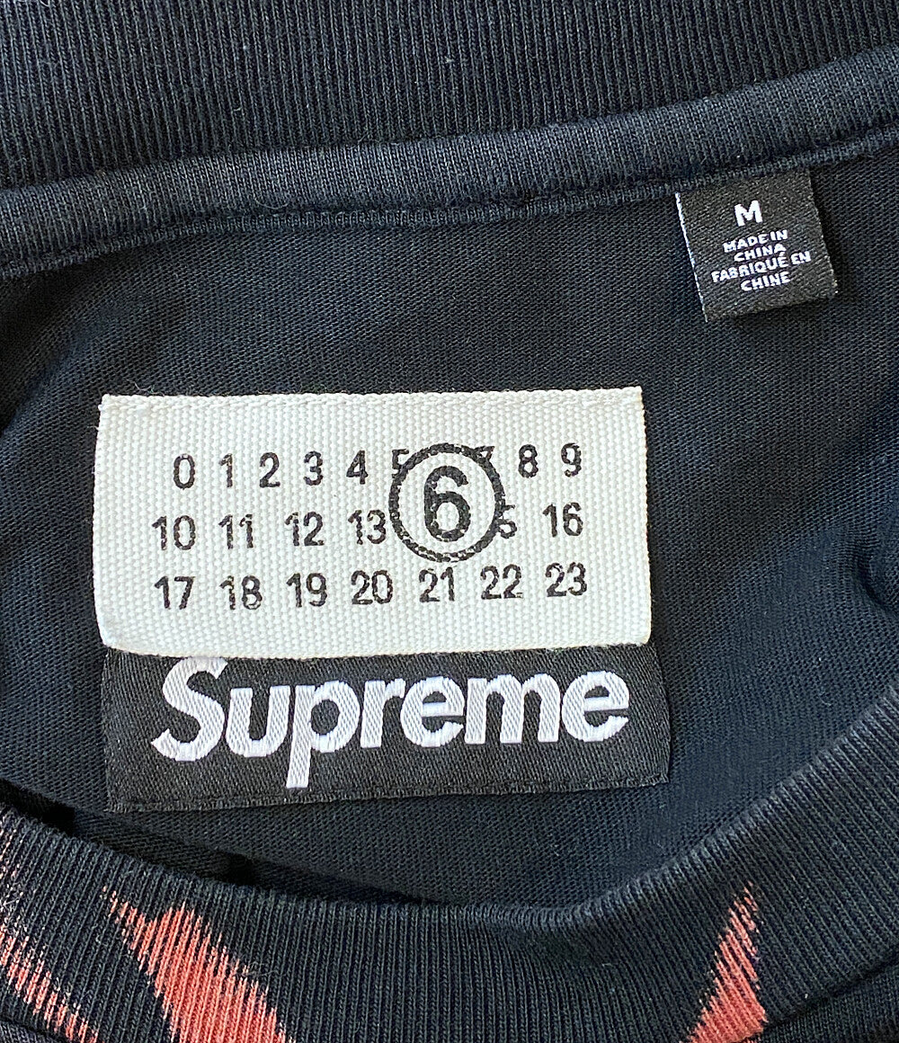 エムエムシックス シュプリーム 半袖Ｔシャツ Liquid Blue Oversized Tee 24SS メンズ SIZE M MM6 × Supreme