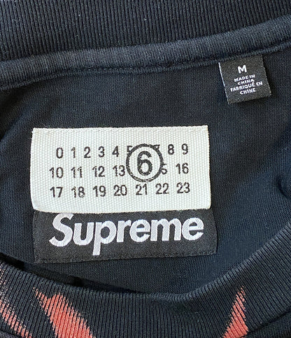 エムエムシックス シュプリーム 半袖Ｔシャツ Liquid Blue Oversized Tee 24SS メンズ SIZE M MM6 × Supreme