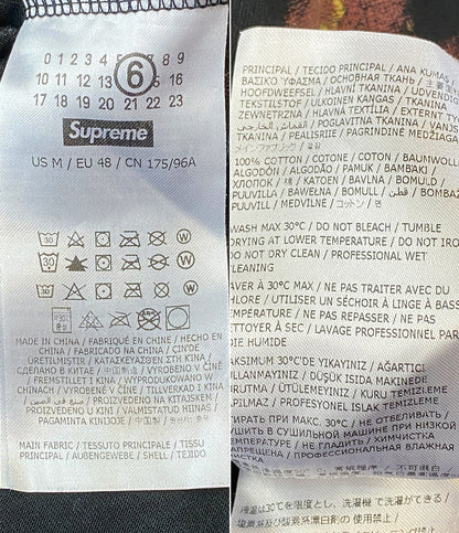 エムエムシックス シュプリーム 半袖Ｔシャツ Liquid Blue Oversized Tee 24SS メンズ SIZE M MM6 × Supreme