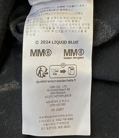 エムエムシックス シュプリーム 半袖Ｔシャツ Liquid Blue Oversized Tee 24SS メンズ SIZE M MM6 × Supreme