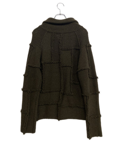 ラフシモンズ ニット ポルターガイスト期 2005-2006 フルジップ ブラウン ウール メンズ SIZE 46 RAF SIMONS