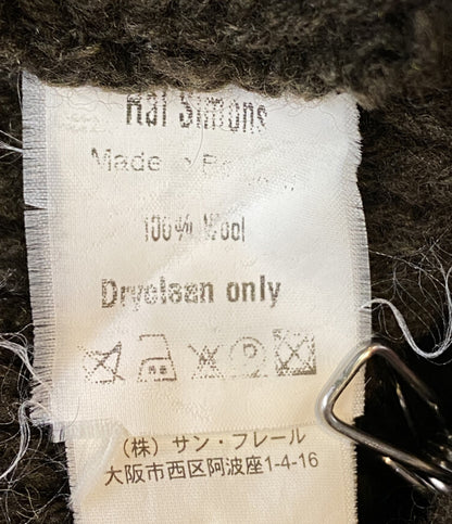 ラフシモンズ ニット ポルターガイスト期 2005-2006 フルジップ ブラウン ウール メンズ SIZE 46 RAF SIMONS