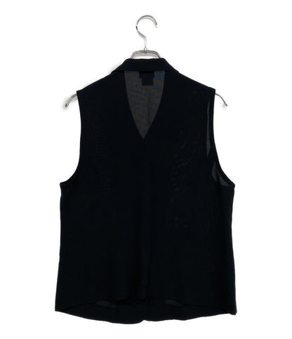 ドリスヴァンノッテン ベスト ライカ期 フリル BLK 90s 3759-7020 レディース SIZE 8 DRIES VAN NOTEN