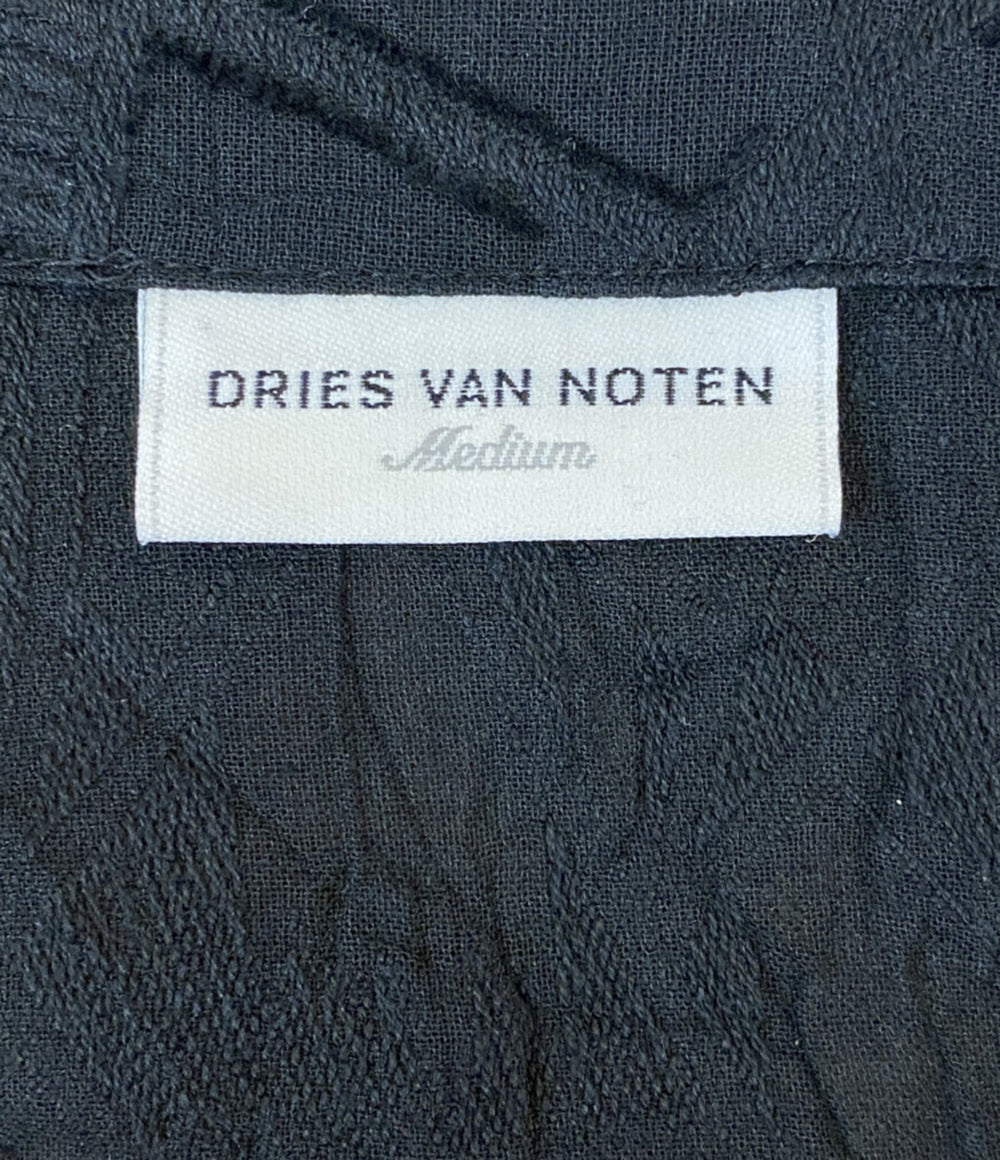 ドリスヴァンノッテン ノースリーブワンピース ブラック シアー レディース SIZE - DRIES VAN NOTEN