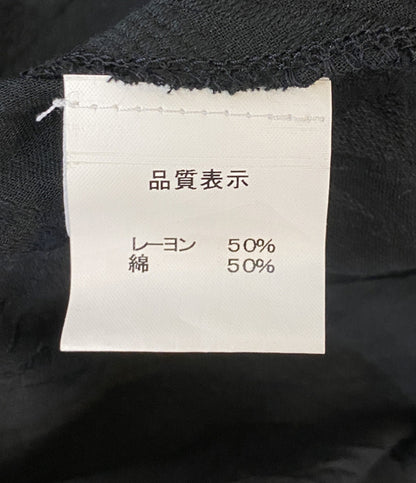 ドリスヴァンノッテン ノースリーブワンピース ブラック シアー レディース SIZE - DRIES VAN NOTEN