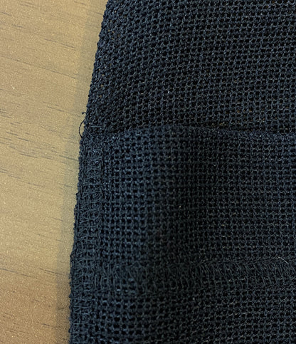 ドリスヴァンノッテン ロングジレ ライカ期 90s シアー トグル ブラック BELGIUM製 48 レディース SIZE 48 DRIES VAN NOTEN