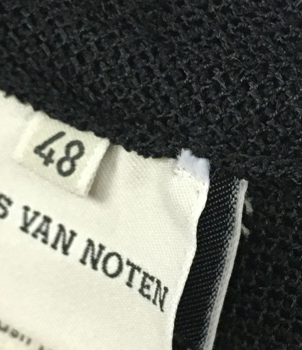 ドリスヴァンノッテン ロングジレ ライカ期 90s シアー トグル ブラック BELGIUM製 48 レディース SIZE 48 DRIES VAN NOTEN