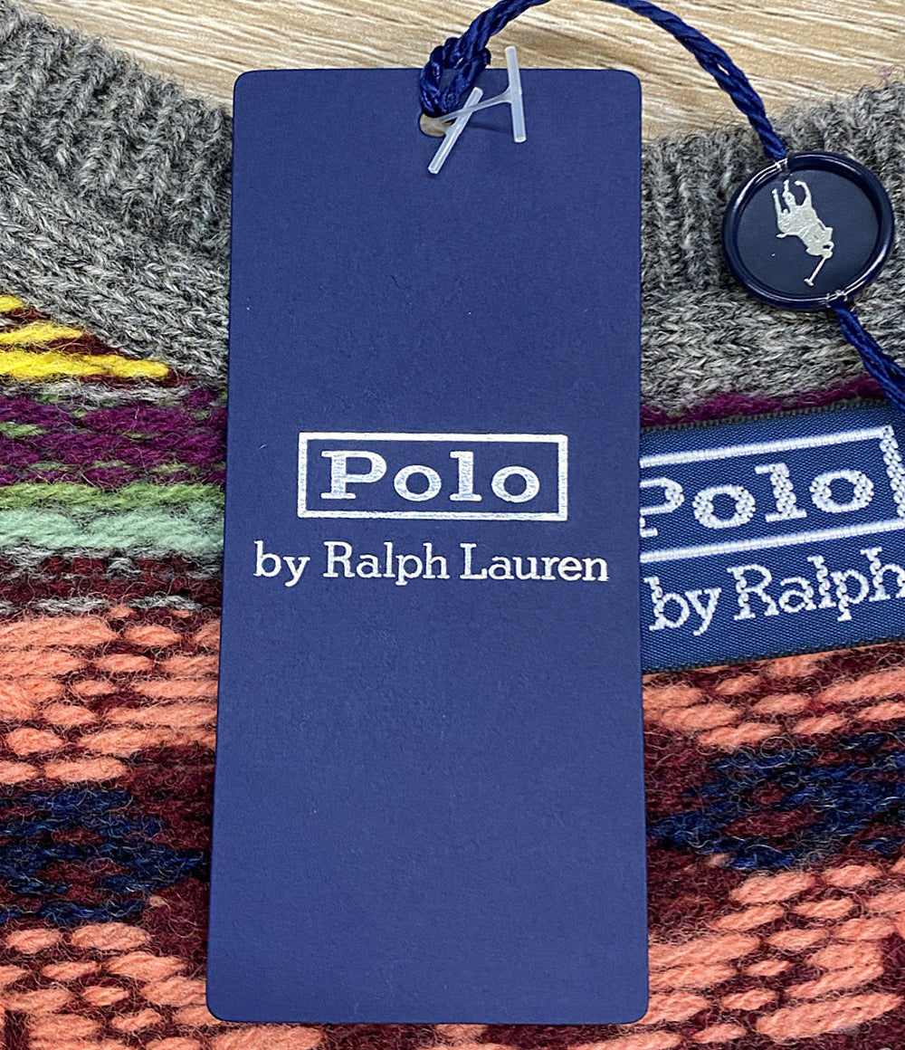 美品 POLO RALPH LAUREN ウールベスト フェアアイル メンズ SIZE L ポロ・ラルフローレン