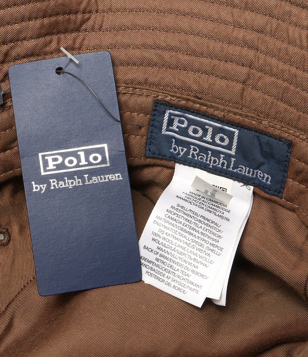 POLO RALPH LAUREN バケットハット ウール ブラウンチェック メンズ SIZE S/M/ ポロ・ラルフローレン